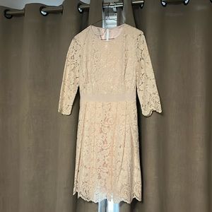 Ted Baker, pink lace dress.